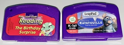 Leap Frog LeapPad Game Cartridges Disney PIxar Ratatouille K-1st PreReading Bday - Image 1 of 4