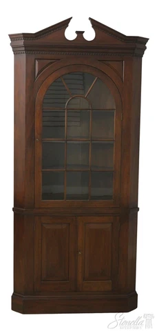 57775EC: KITTINGER BIGGS Chippendale Mahogany Corner Cabinet	 Cover