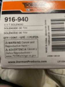 Dorman 916-940 Engine Variable Valve Timing (VVT) Solenoid Compatible with Selec - Picture 1 of 1