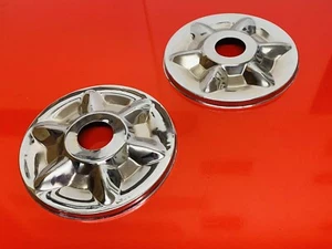 TAPACUBOS DE ACERO PRENSADO DE FÁBRICA VESPA VBB VNA VNB CROMO 8 PULGADAS - Imagen 1 de 4