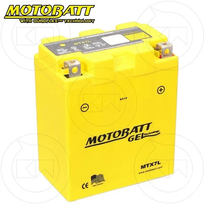 BATTERIE MOTOBATT MTX7L YTX7L-BS GEL 12V 7Ah APRILIA Tuono 125 ABS E4/E5 2021 - Изображение 1 из 4