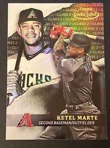 2020 Topps Gold Label Class 2 Black #5 Ketel Marte Arizona Diamondbacks MLB Card