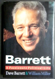 *SIGNED*  BC premier DAVE BARRETT  hardcover memoir A PASSIONATE POLITICAL LIFE - Bild 1 von 11