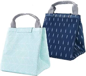 2 Pack Insulated Lunch Bags, Work Travel Picnic School Bento Lunch Bag - Durabl - Picture 1 of 12