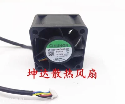 SUNON VF40281BX-Q032-S9l 4028 4CM 12V 18.00W 4pin Cooling Fan - Image 1 of 3