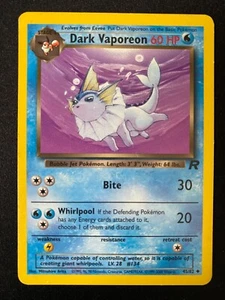 Dark Vaporeon 45/82 - Team Rocket WOTC 1999 - Pokemon TCG Card MP - Picture 1 of 2