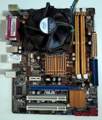 Scheda madre Asus P5KPL-AM EPU + CPU - Immagine 1 di 3