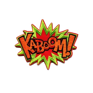 Kaboom! Comicbuch Pop Art Stil Text Blase bestickt aufbügeln Aufnäher - Bild 1 von 2