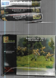 1/72 GERMAN WAFFEN SS 3 BOXES FIGURES PEGASUS WORLD WAR II WWII - Picture 1 of 1
