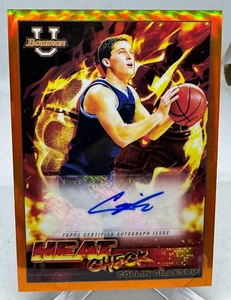 Collin Gillespie 2021-22 Bowman University Heat Check Orange Refractor Auto /25 - Bild 1 von 10