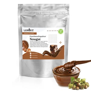 Nougat Geschmackspulver Flavour Pulver kalorienarm 300 g - Bild 1 von 7