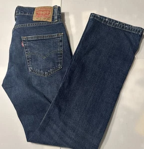 Levi’s 527 Bootcut Jeans dunkle Waschung blau Herren Größe 30 x 32 tatsächlich 30 x 31 - Bild 1 von 10