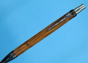 Luxury Handmade Pen Canary Wood Angle Cut Unique Collector Writing Gift - Picture 1 of 13