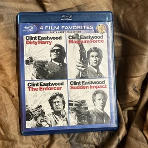 4 Film Favorites: Dirty Harry, Magnum Force, The Enforcer, Sudden Impact Blu-Ray - Imagen 1 de 3