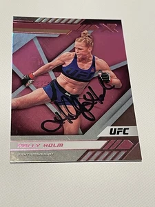 Holly Holm Signed Card UFC Panini Chronicles XR JSA COA IP Auto Autographed a - Picture 1 of 3