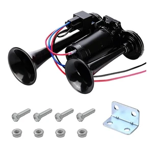 12V Auto Lufthorn, 600db Super Laut Dual Trumpet Air Horn Kit, Dual Electric A... - Bild 1 von 6
