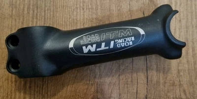 ITM Road Racing Aluminium Aheadset Stem In Black/White USED SPARES OR REPAIR - Image 1 of 4