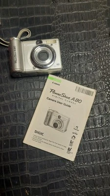 Canon PowerShot A80 11X Optical Zoom Digital Camera W/user Guide  - Image 1 of 4