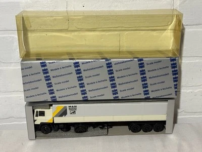 1:50 Conrad 4130 MAN Super Truck & Tri-Axle Van Trailer Original Box NOS - Image 1 of 4