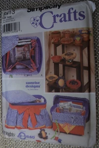 Simplicity 5413 Storage Containers/Organizers Pin Cushion Arm Flower Pot Uncut - Picture 1 of 2