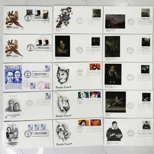 15 First Day of Issue Postal Covers Historic FDC 1996-98 Culture Lot #23 - Picture 1 of 7