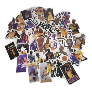 50 Stück Kobe Bryant Basketball schwarz Mamba Themen Aufkleber Pack Party Schule RIP - Bild 1 von 1
