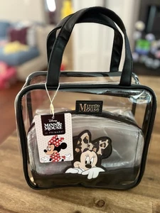 Disney Minnie Mouse Primark Travel Makeup Bag Set 2pc NWT - Picture 1 of 6