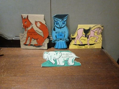 4- 1947 Cards Philadelphia Auto Trade Ass'n,  Elephant Fox Owl and Pony - Image 1 of 4