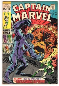 Capitana Marvel #16 Muy Bueno-Bien 5.0 Nuevo Disfraz Capitán Marvel Camafeo 1969 - Imagen 1 de 2
