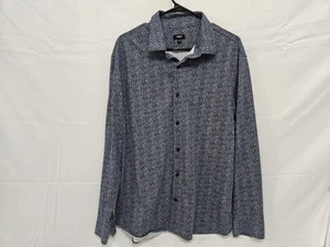 Express Blue Men’s Long Sleeve Button Up Shirt - Slim 1MX Size XL - Picture 1 of 4