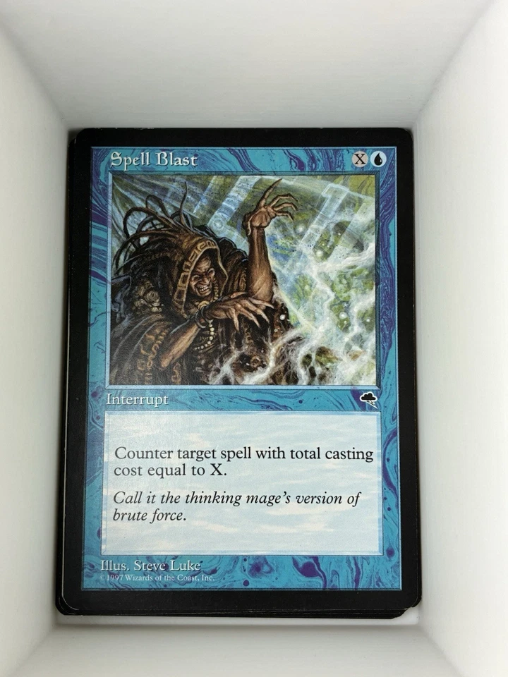 Spell Blast Magic the Gathering Tempest Common Lightly Played Single Card. M15 - Image 1 of 1