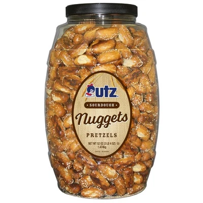 Pretzels pepitas de masa madre - 52 oz. Barril - Pretzels tamaño bocado con Sourdoug... Foto 1 de 4