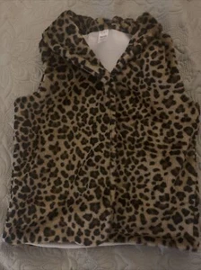 Girls 10/12 Leopard Cheetah Fur Vest Carter’s - Picture 1 of 5