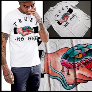 Trust No One T-Shirt kingpin weed marijuana prison tattoo new cotton tee - Picture 1 of 1