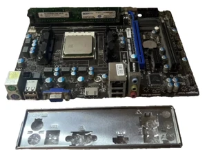 Placa madre MSI MS-7721 VER 2.3 FM2-A55M-E33 Socket FM2 AMD CPU 8 GB de RAM y tarjeta G - Imagen 1 de 3