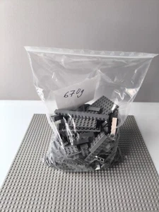 LEGO 670 g Gris Oscuro Piedras Básicas Placas Lote Kiloware COMO NUEVO Limpio - Imagen 1 de 1