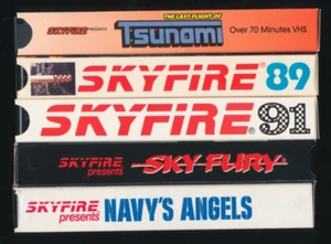 Airplanes Skyfire 89-91 VHS Lot Collectors Series Last Flight Of Tsunami Navy's - Picture 1 of 7