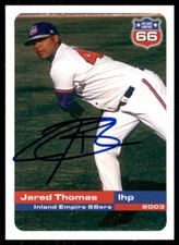 2003 Grandstand Inland Empire 66ers Jared Thomas Signed IP AUTO #NNO