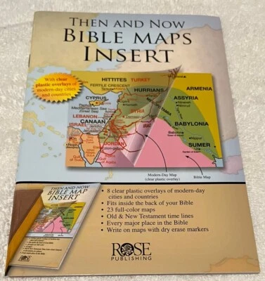 Then And Now Bible Maps Insert New - Image 1 of 4