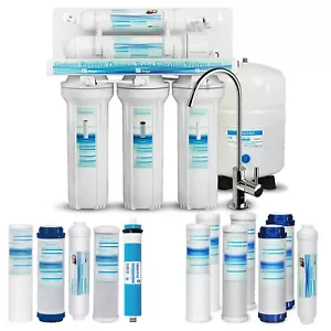 Geekpure Sistema di filtro acqua ad osmosi inversa RO 5 stadi - 7 filtri gratuiti 75GPD - Foto 1 di 10