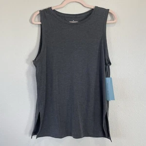 Antonio Melani Grace ärmelloses Shirt grau Damen Größe Medium neu mit Etikett Tanktop - Bild 1 von 9