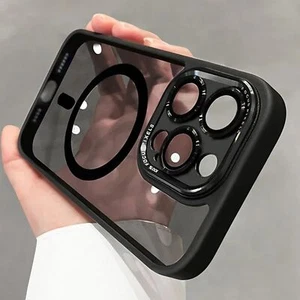 Magnetische Metalllinsen-Schutzhülle kompatibel mit iPhone 16 15 14 13 12 11 Pro - Bild 1 von 12