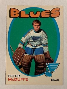 1971-72 O-PEE-CHEE HOCKEY #225 PETER MCDUFFE RC ROOKIE ST. LOUIS BLUES