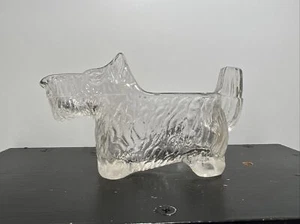 Vintage Clear Glass Scottie Dog Creamer LE Smith Free Shipping - Picture 1 of 10