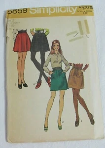 Simplicity 5859 Skirt Sewing Pattern Sz. 12 Vintage Uncut - Picture 1 of 4