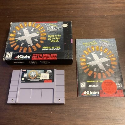 Revolution X (Super Nintendo SNES, 1995) Complete - Tested - Authentic - Image 1 of 4