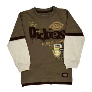Age 7 Dickies Sweatshirt - Small Brown Cotton Blend - Picture 1 of 8