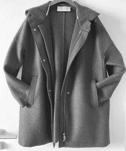 HARRIS WHARF LONDON ★ Short Coat Black ★ Kurz-Mantel Kapuze ★ Small ★ NP 589 E - Bild 1 von 9