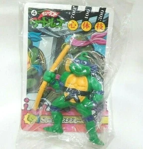 Japan Teenage Mutant Ninja Turtles Donatello Figure Keychain Power Card Kids - Picture 1 of 3
