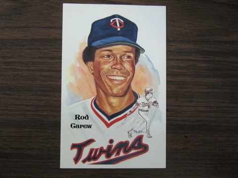 Rod Carew Perez Steele Postcard Minnesota Twins Cover